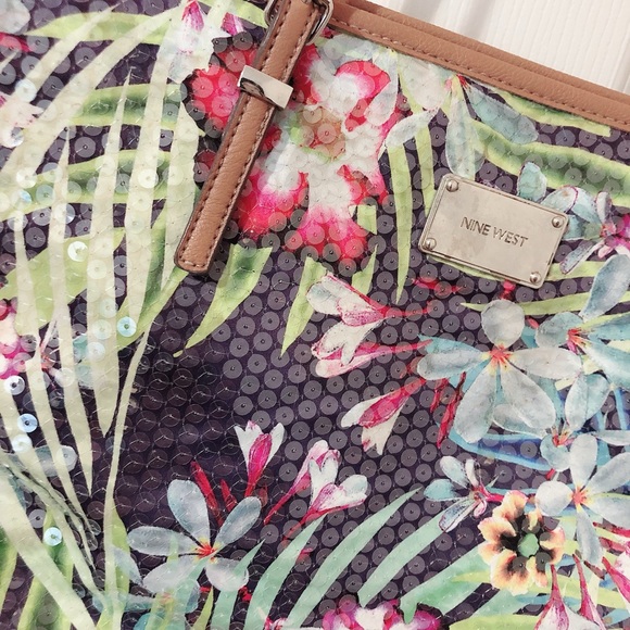 Nine West Sequin Purse/Tote - Picture 2 of 3